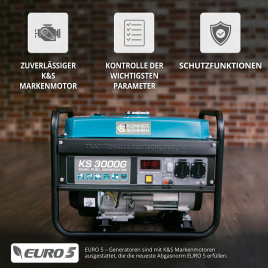 Générateur GPL/essence Könner & Söhnen KS 3000G