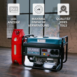 LPG/Benzin-Generator Könner & Söhnen KS 3000G