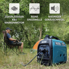 LPG/Benzin-Inverter-Generator Könner & Söhnen KS 2100iG S