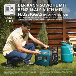 LPG/petrol inverter generator Könner & Söhnen KS 2100iG S