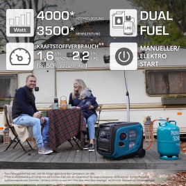 Generatore inverter GPL/benzina Könner & Söhnen KS 4000iEG S