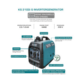 Inverter-Generator Könner & Söhnen KS 2100i S