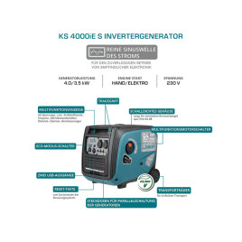 Générateur à inverseur Könner & Söhnen KS 4000iE S