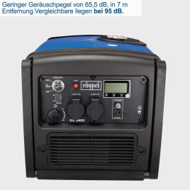 Scheppach SG3400i Inverter-Benzingenerator – 5,1 PS | 3400W | Wechselrichter | 7,4L-Tank | 65,5 dB