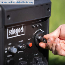 Inversor SG3500i Scheppach - 4,8 HP | 3500W | gerador | depósito 6,3L | gerador 66dB