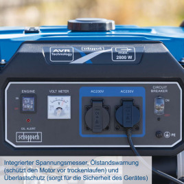 Power generator petrol SG3200x Scheppach - max. 2800W | 2x230V sockets | 15L tank